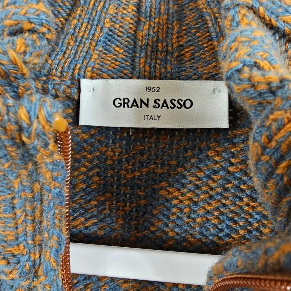 NWT Gran Sasso Giubbino Cardigan Jacket - Size 44 - Picture 2 of 15